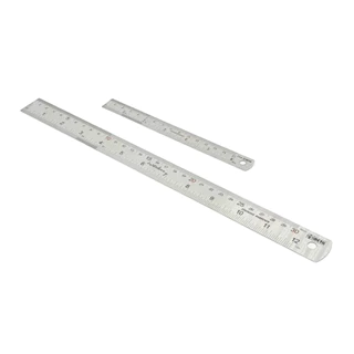 ไม้บรรทัดสแตนเลส ไม้บรรทัดเหล็ก ให้เลือก ขนาด 15 cm ( 6นิ้ว ) , 30 cm ( 12 นิ้ว ) ฟุตเหล็ก ไม้บรรทัด ไม้บรรทัดฟุตเหล็ก