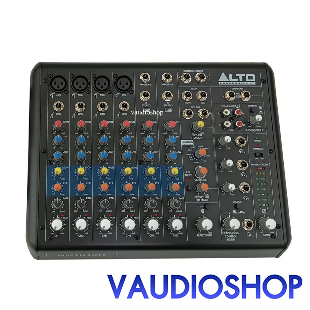 ALTO TRUEMIX800FX Mixer 8CH/USB/Bluetooth/EFFECT มิกเซอร์ 8 แชนแนล/USB/บลูทูธ/เอฟเฟค อัลโต้ TRUEMIX 