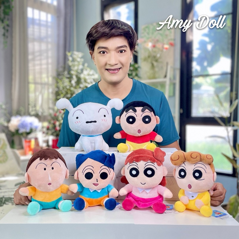 ตุ๊กตาชินจังนำเข้าพร้อมส่งในไทย ขนาด 9“ ลิขสิทธิ์แท้