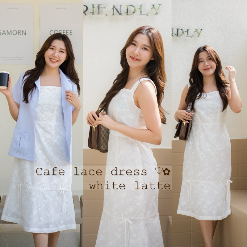 พร้อมส่ง mdd. co New CAFE lace dress