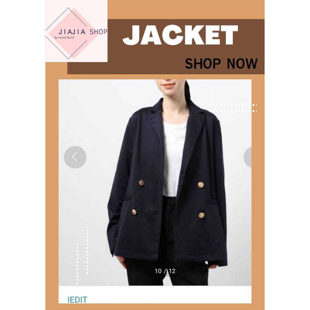 เสื้อสูท เบลเซอร์ ทรงหลวม 💜  IEDIT 💜  (มือสองงานคัด สภาพใหม่)