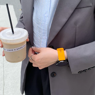 สายนาฬิกาซิลิโคนสีทึบ 20 มม. 22 มม. เหมาะสำหรับ Amazfit GTS/GTS 2/2e/mini/3.huami Smazfit gtr 4.Amazfit GTR2