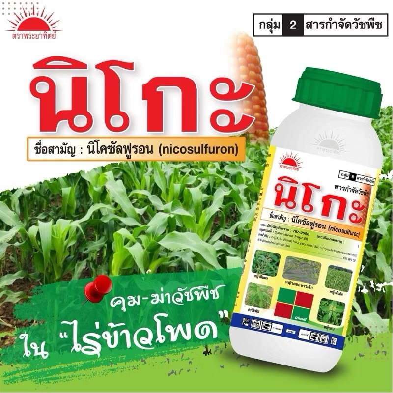 นิโกะ สารกำจัดวัชพืชในไร่ข้าวโพด ขนาด 500cc