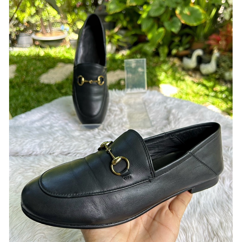 Loafers Black Leather Sz.37 มือสองแบรนด์แท้