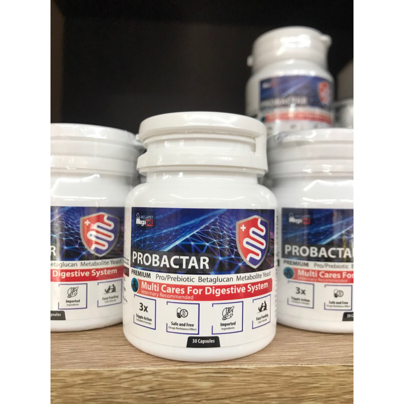 probactar โปรแบคต้า Pro/Prebiotics ปรับสมดุลำไส้ 30capsule