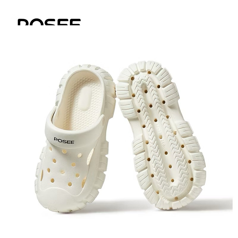 【POSEE️️ X Peatwasu】POSEE Clogs Pioneer EVA Couple คู่ ดีไซน์เฉพาะพื้นรองเท้า กันลื่น รองเท้าหัวโต ร