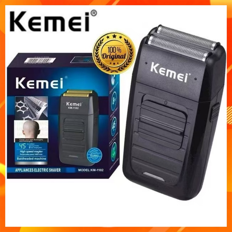 Kemei KM-1102 KM1102 เครื่องโกนหนวดไฟฟ้า เครื่องโกนหนวด