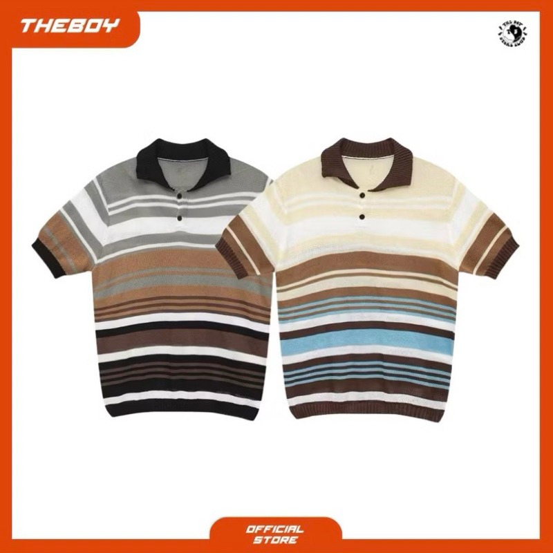 THEBOY-SIMPLET POLO KNIT เสื้อโปโลไหมพรมคอปก