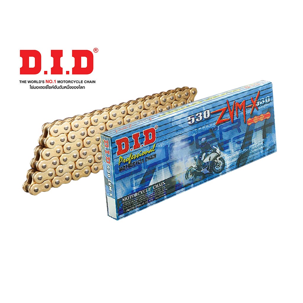 D.I.D โซ่รถจักรยานยนต์ ZVM-X Series G&G 120 ZB (X-Ring)