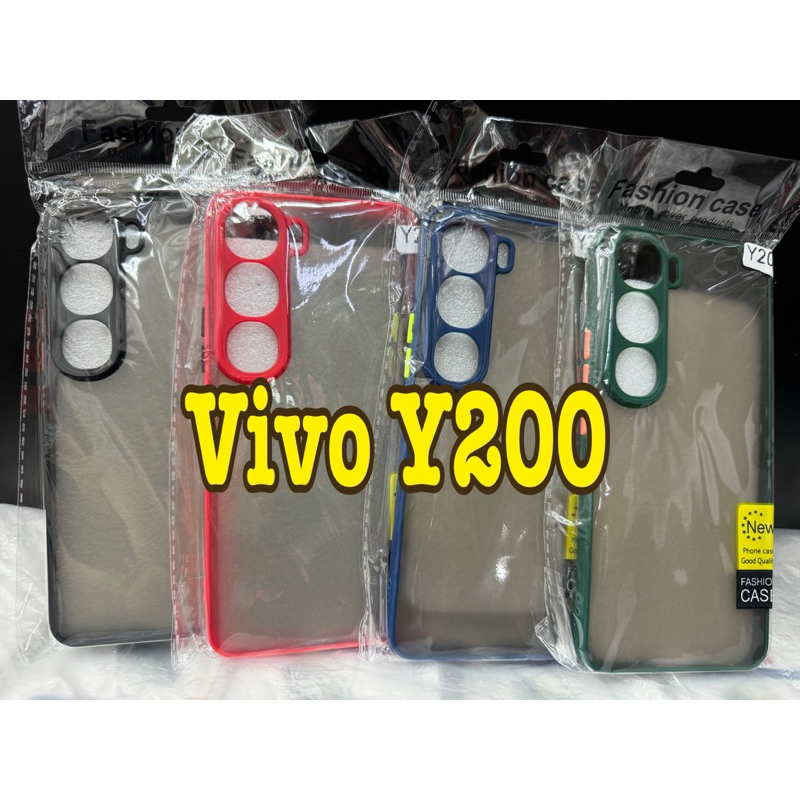 vivo Y200 🥰 พร้อมส่งใน🇳🇱🥰เคสขอบนิ่มหลังแข็งขุ่นคลุมกล้อง For Vivo Y200