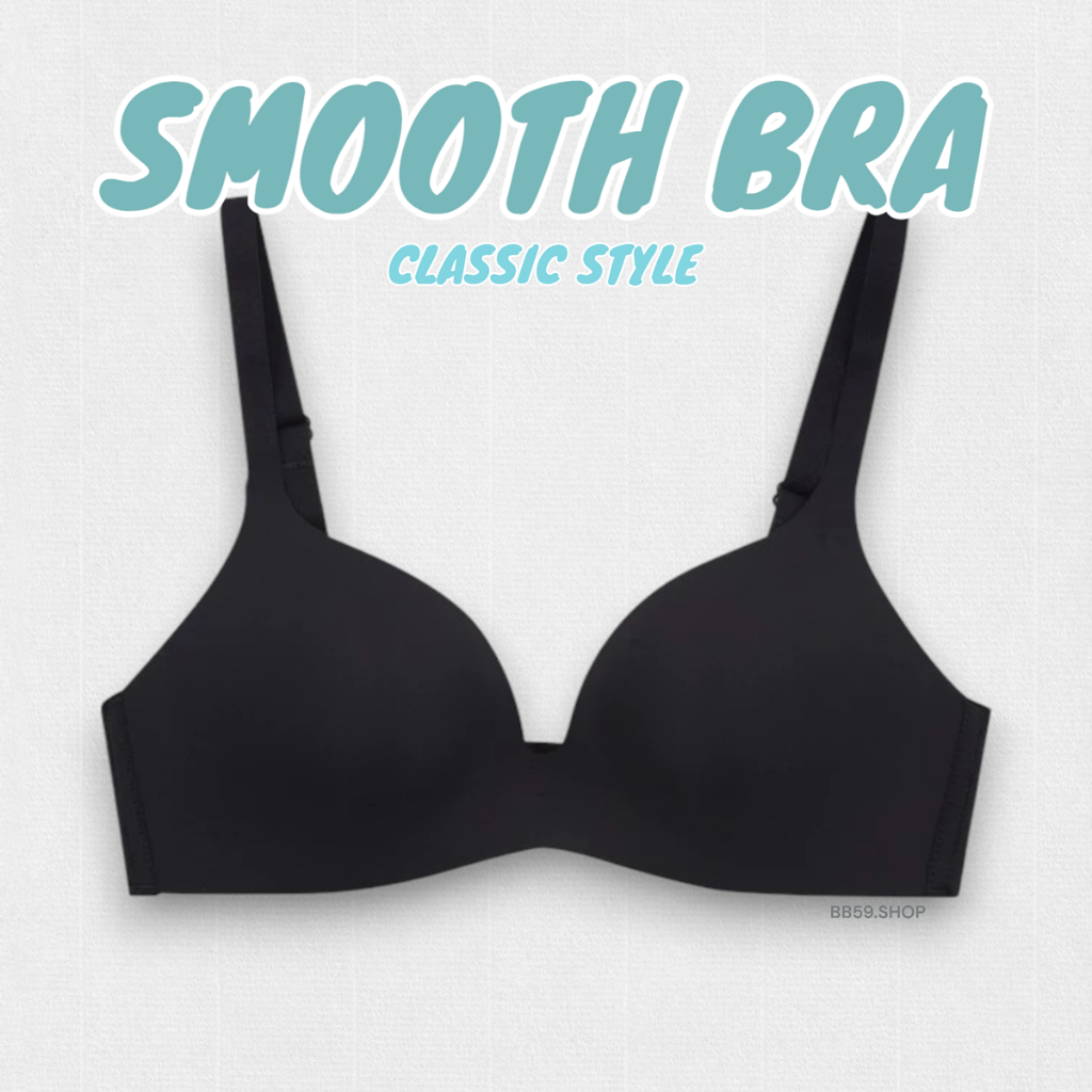 Anny bra (รุ่นW9600) เสื้อในไร้โครงสีดำ Smooth bra  ฟองบางนุ่ม ใส่สบาย CLASSIC STYLE