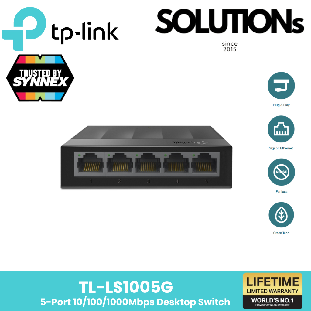 TP-Link ⚡️สวิตช์ฮับ⚡️ LS1005G 5-PORT 10/100/1000MBPS /LS1008G 8-PORT 10/100/1000MBPS SWITCH ประกันตลอดอายุการใช้งาน