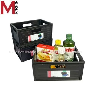 M KITCHEN S-0026/23 กล่องเก็บของ กล่องใส่ของ ถังจัดเก็บ กล่องออแกไนเซอร์ ตะกร้า ตะกร้าใส่ของ พลาสติก (C1)