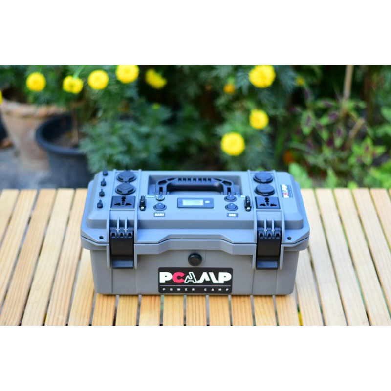 powerbox ระบบDC12V/AC220V  50A เฉพาะรวมแบต แถมที่ชาร์จฟรี กล่อง 16 นิ้ว