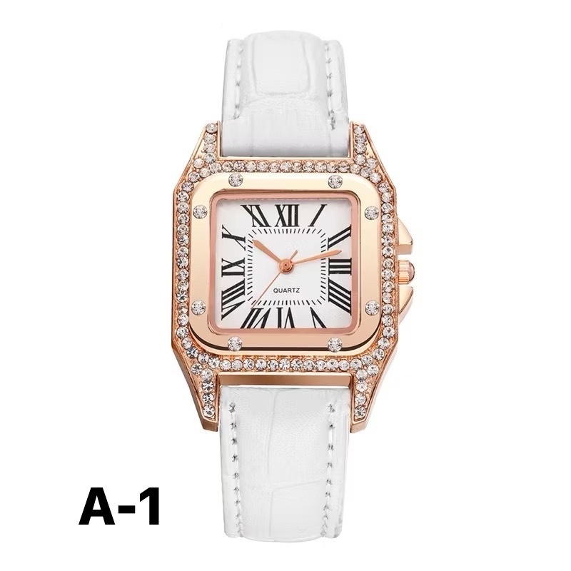 High-End นาฬิกาหญิง watch แฟชั่นสุภาพสตรี นาฬิกา ผู้หญิงไข่เข็มขัด นาฬิกาควอตซ์สี่เหลี่ยมแฟชั่น นาฬิกาผู้หญิงกันน้ำ