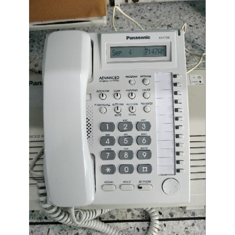 kx-t7730 โทรศัพท์เครื่องคีย์พานาโซนิค มือสองจอติดชัดเจนใช้งานได้ปกติ