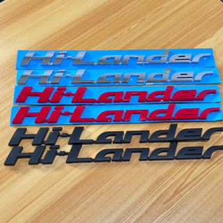 โลโก้ Hilander ติดข้าง ISUZU D-max ปี 2012-2019 ขนาด 2.5 x 2…