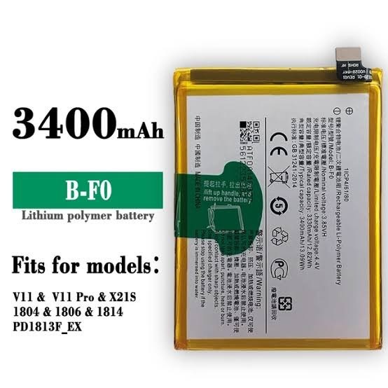 แบตเตอรี่ vivo V11,V11 pro, B-F0 Battery แบต 3.7V 800mAh Battery Vivo V11/V11Pro (B-F0) งานแท้