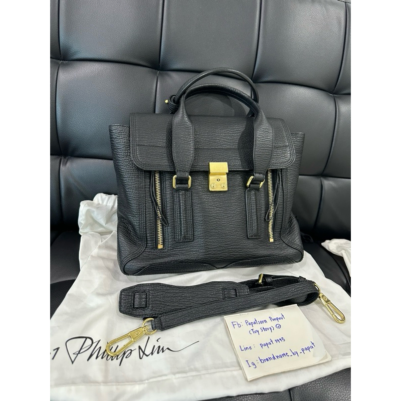 Used like phillip lim pashli medium สีดำอะไหล่ทอง