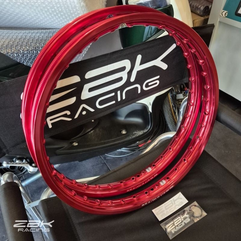 ล้อ MORAD SPAIN (หลังเต่า) #ZBK 1.2×17/17 #สีแดงZBK แถมฟรีพวงกุญแจร้าน+สติกเกอร์ร้าน