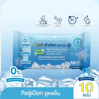 G SURE PLUS " ผ้าเปียกสูตรเย็น " (สินค้าตามตัวเลือก)