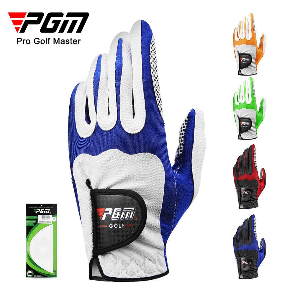 ถุงมือกอล์ฟสำหรับคนถนัดซ้าย PGM (ST016) สีน้ำเงินขาว/สีดำแดง GOLF GLOVE สินค้าขาย 1 ข้าง