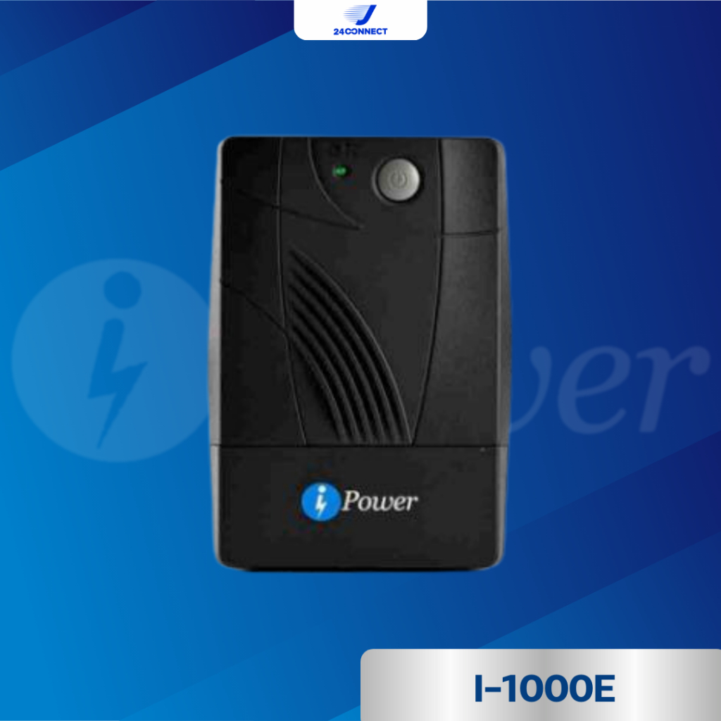 เครื่องสำรองไฟฟ้า iPower Line interactive รุ่น I-1000E ขนาด 1000VA/400W รับประกัน 2 ปี
