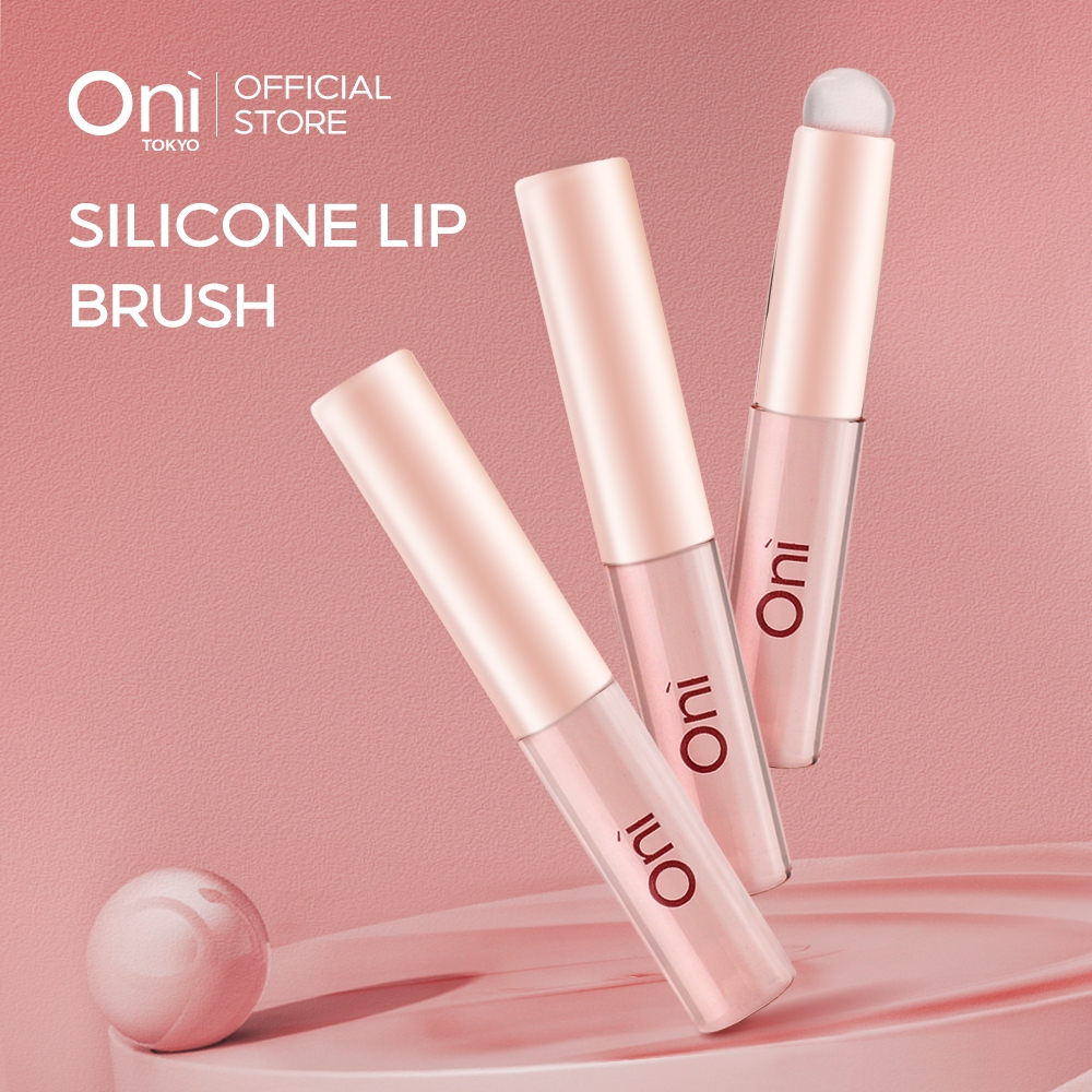 Oni Silicone Lip Brush แปรงทาปากซิลิ แปรงทาลิปพร้อมฝาปิด แปรงเบลนลิป