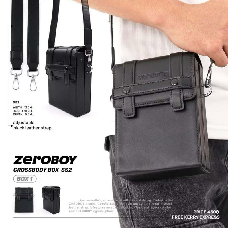 ZEROBOY - CROSSBODY BOX SS2 " กระเป๋าทรงกล่อง 2 แบบ "