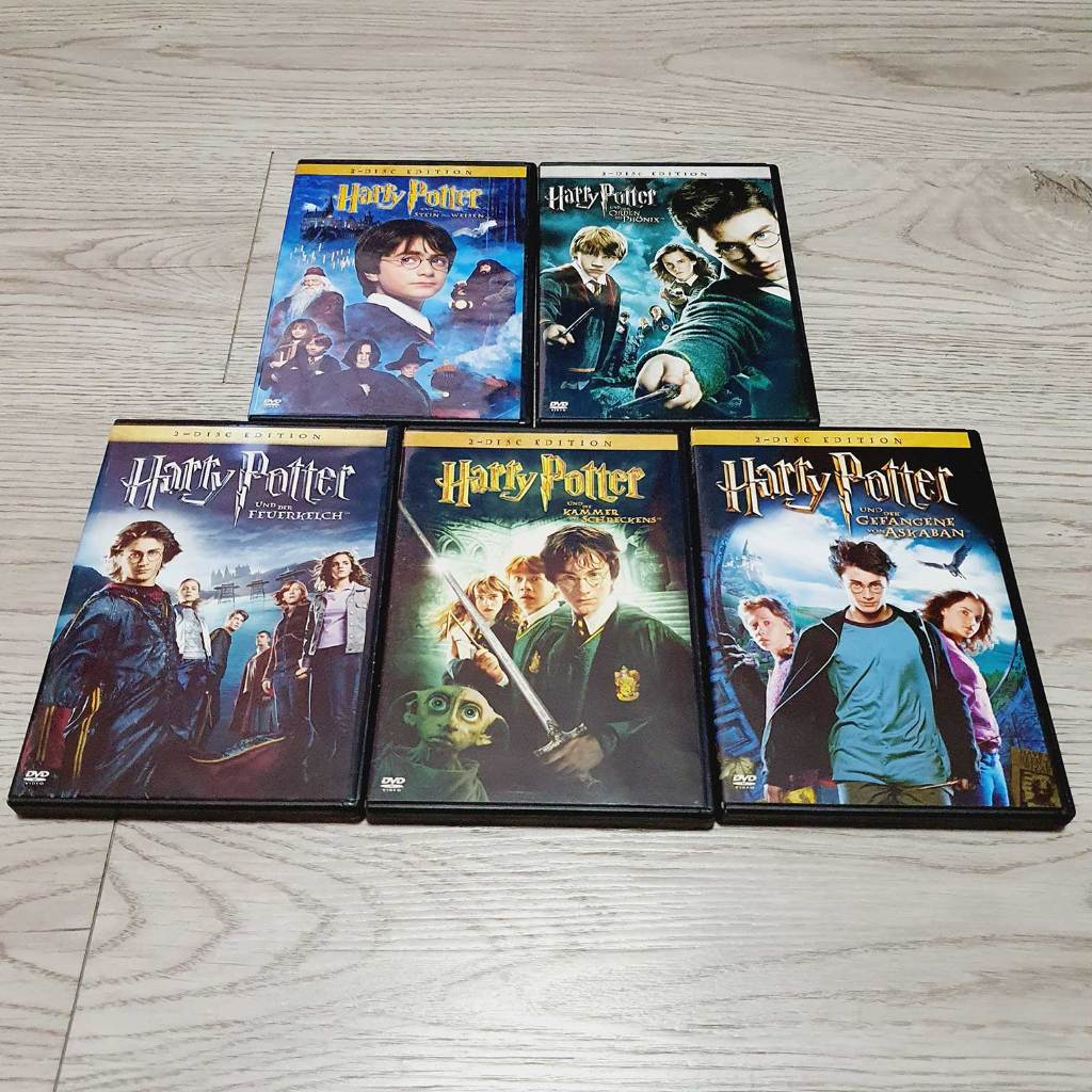 DVD เรื่อง Harry Potter 5 ภาค มาพร้อมกล่องยกเซ็ต ของแท้จากนอก