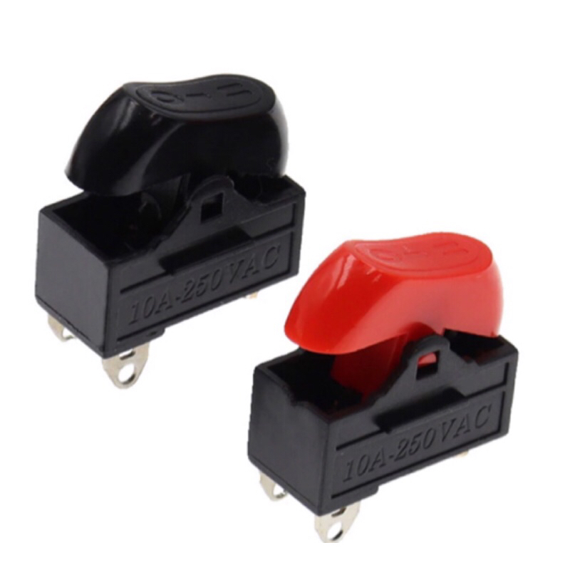 สวิทซ๋ไดร์เป่าผม 3 ขา เกรด A ขนาด 10A250V สีแดง/ดำราคาต่อ1ชิ้น ร้านไทยพร้อมส่ง