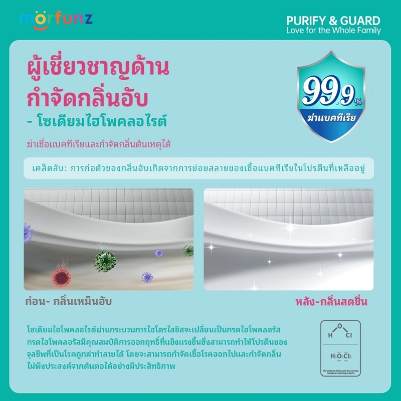 Morfunz น้ำยาทำความสะอาดโถสุขภัณฑ์ สินค้าแท้ 100% แบบไม่ต้องขัด กำจัดเชื้อโรคและแบคทีเรียได้ถึง 99% - รูปที่ 6
