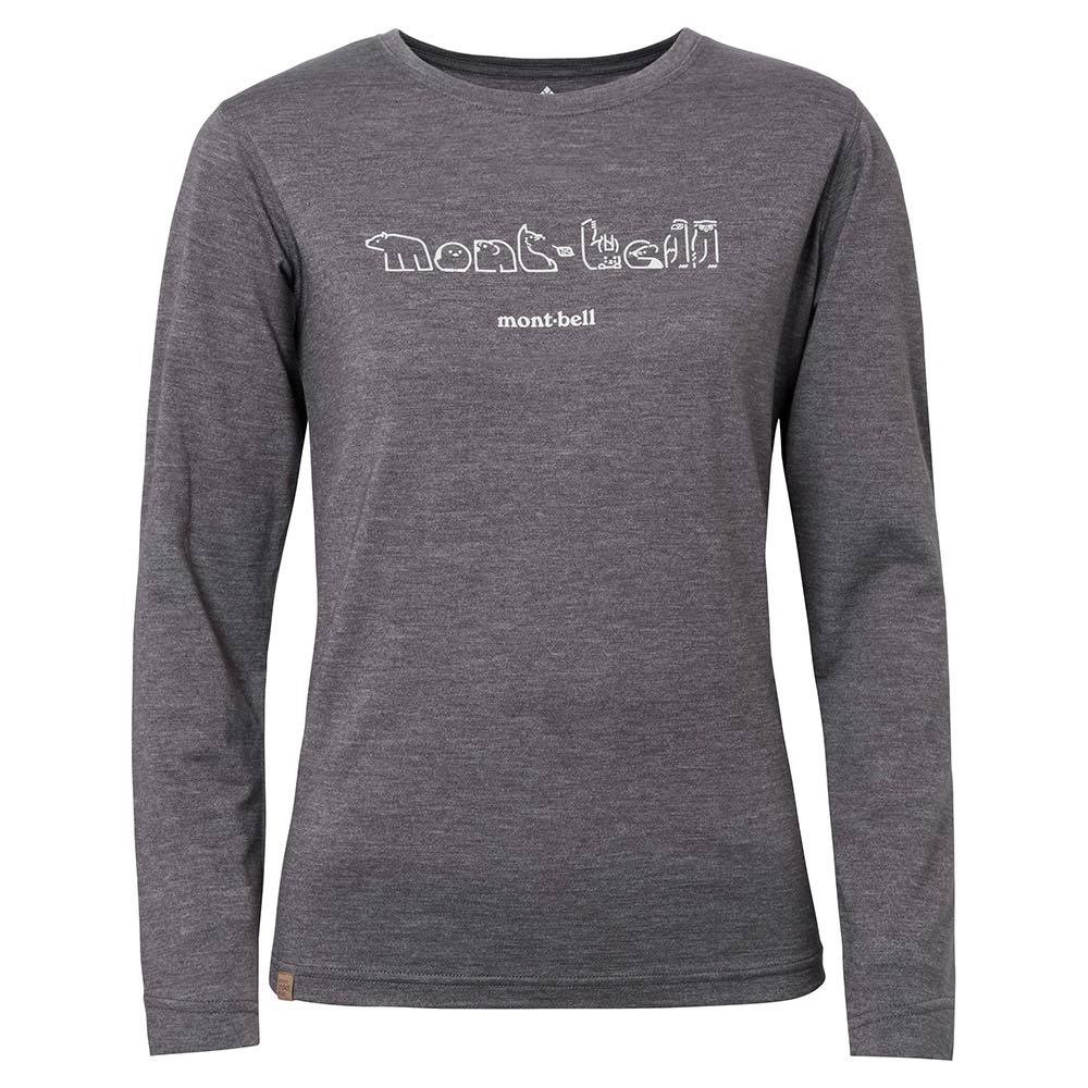 Montbell เสื้อแขนยาว Merino Wool สำหรับผู้หญิง รุ่น 1114618Merino Wool Plus Light Long Sleeve T Women's Northern Animal