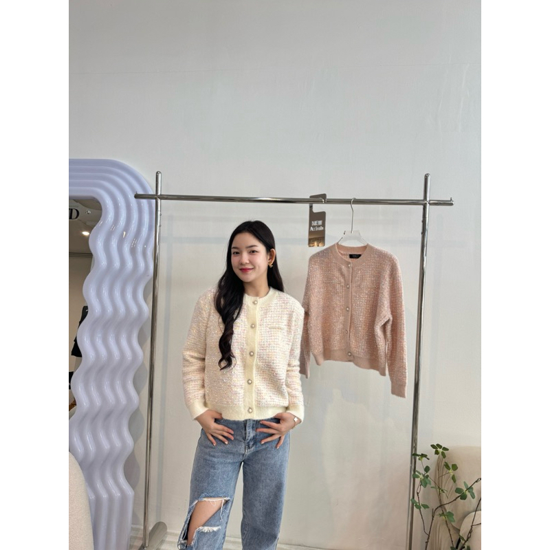 Basicsbysita M085 Sweetie Cardigan เสื้อคาดิแกน เสื้อคลุม สีหวานแบบลูกคุณหนู