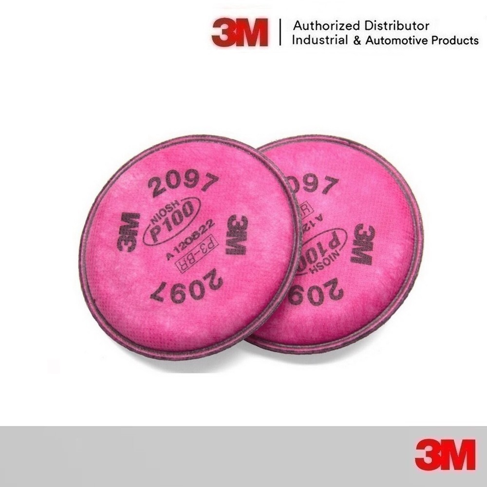 3M แผ่นกรอง 3M 2097 P100 (2ชิ้น) Particulate Filter with Organic Vapor Relief