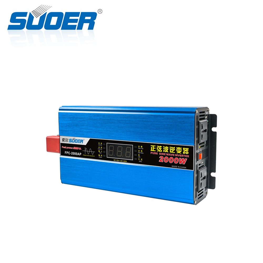 SUOER เพียวซาย Pure sine wave power inverter 1500 W 12v 220v รุ่น FPC-1500A（ของแท้100%） - รูปที่ 2