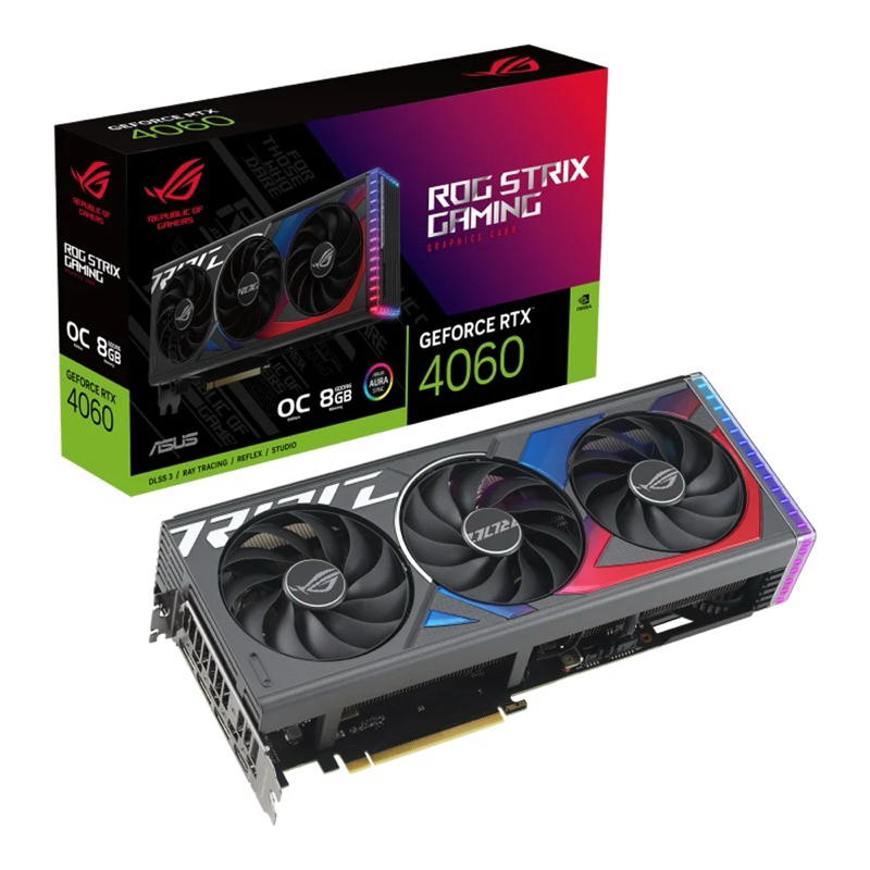 VGA ASUS ROG STRIX RTX4060 OC EDITION 8GB (การ์ดจอมือสอง)