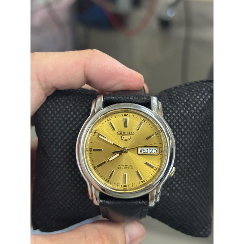 Seiko 5 Automatic 21 Jewels (7S26C) หลังเปลือย