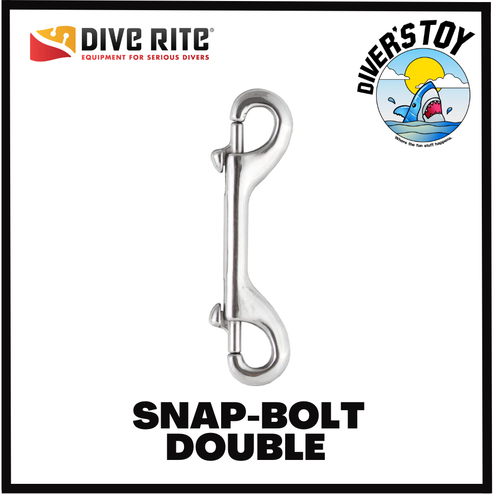 Double Ended Bolt Snap - S/S LARGE  - Dive Rite Marine-Grade 316 Stainless Steel