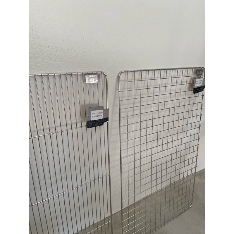 ตะแกรงสแตนเลส sus304 ขนาด 48*29.5cm แบบเส้นตรง/ตาหมากรุก ใช้งานอเนกประสงค์ ตะแกรงปิ้งย่าง รองพักอาหาร - รูปที่ 4