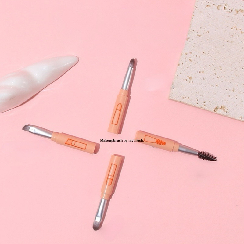Makeupbrush ร้านไทยแท้ 1 ชิ้น 4 หัว เขียนคิ้ว อายไลเนอร์ คัดเบ้า แปรงปัดคิัว ทาอายแชโดว์ กลบสิว ลิปสติก