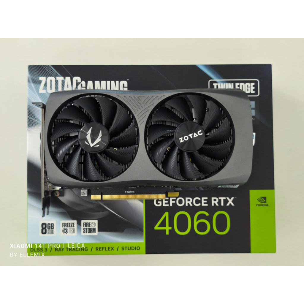 VGA (การ์ดแสดงผล) ZOTAC GAMING GEFORCE RTX 4060 8GB TWIN EDGE OC - 8GB GDDR6 การ์ดจอมือสอง ประกันศูน