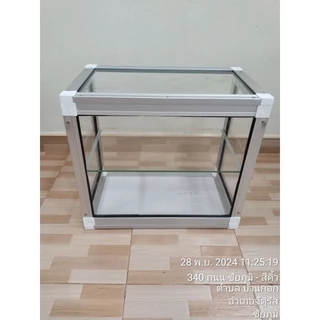 ตู้กระจกอเนกประสงค์ ด้านหลังไม่มีบานเลื่อน #บร.2 ขนาด 45 * 26 * 40 เซนติเมตร