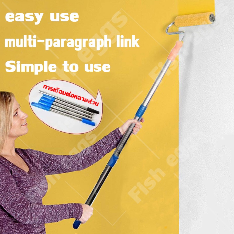 ความยาวพับเก็บได้ตามใจประสงค์ ด้ามต่อลูกกลิ้งทาสี ลูกกลิ้งทาสี ด้ามลูกกลิ้ง ลูกกลิ้งทาสี ด้ามลูกกลิ้ง ลูกกลิ้งทาสี