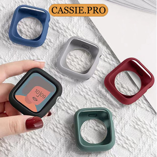 Smart Watch Case  Silicon เคส  series11/10/9/8/7/6/5/4/3/2/1/se เคสซิลิโคนป้องกันสีทึบ 38/40/45/46/49/42mm
