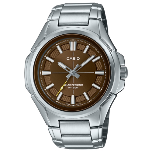 CASIO นาฬิกาข้อมือผู้ชาย สายสแตนเลส รุ่น MTP-RS100D,MTP-RS100D-5A,MTP-RS100D-5AVDF