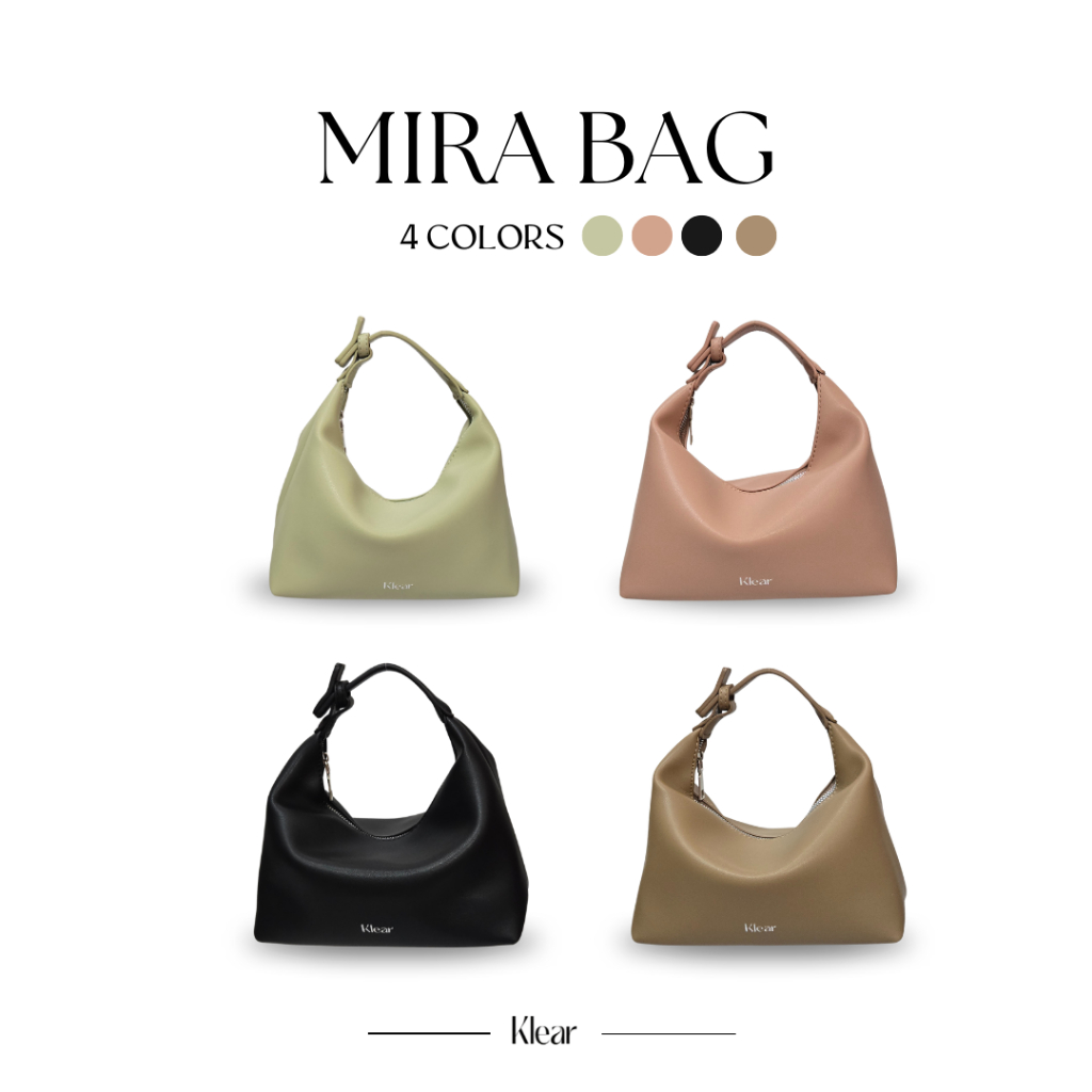 KLEAR.STUDIO - MIRA BAG กระเป๋าคล้องแขนแฟชั่นผู้หญิง เรียบหรู ปรับสายคอร์ดบอดี้ได้