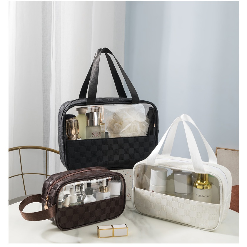 กระเป๋าเครื่องสําอาง กระเป๋ากันน้ำPVC กระเป๋าแต่งหน้าแบบพกพา