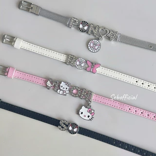 Sebofficial | ꒰1/1꒱ กำไลข้อมือสแตนเลส กำไลสายนาฬิกา สร้อยข้อมือ ชาร์ม เพิ่มจี้ตกแต่งได้ (ได้เฉพาะกำไลสแตนเลส)