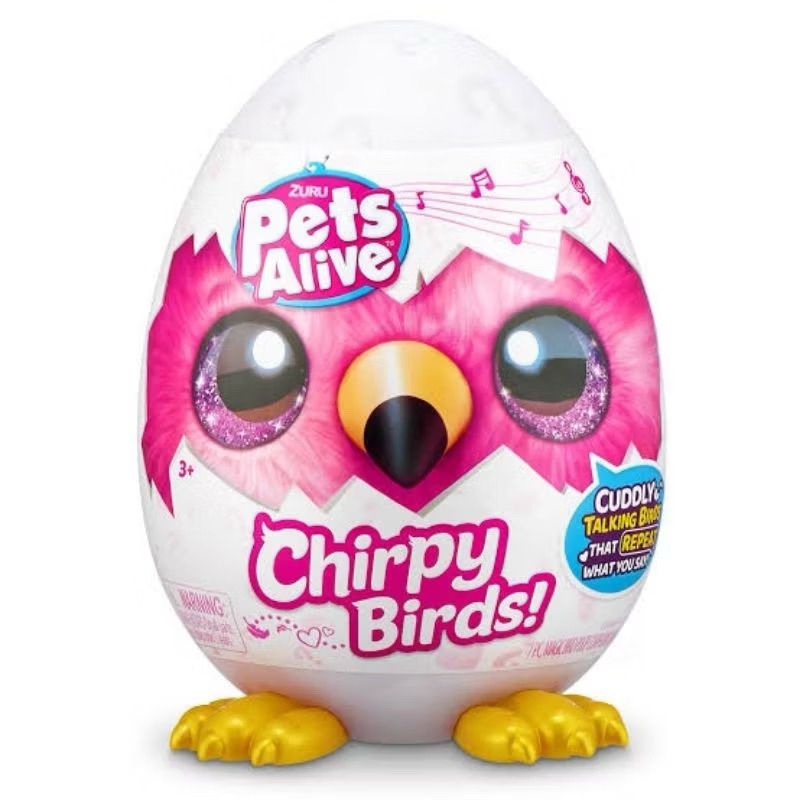 พร้อมส่ง ของแท้ Pets Alive ไข่สุ่ม ตุ๊กตานกตัวน้อย Chirpy Birds มี 4 แบบ ร้องเพลง พูดได้ พร้อมหลายไอเทมเซอร์ไพร์สในเซ็ท